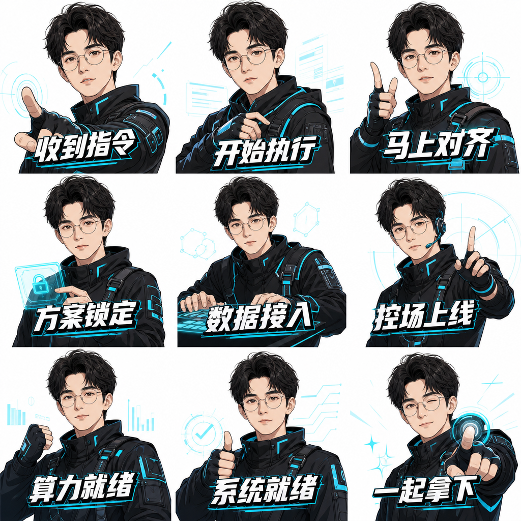 赛博·未来 九宫格表情包